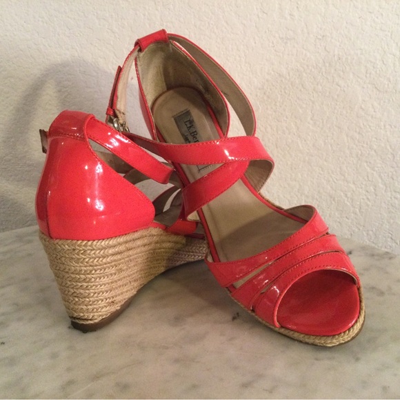 L. K. Bennett London Coral Wedge Sandals - Picture 7 of 16